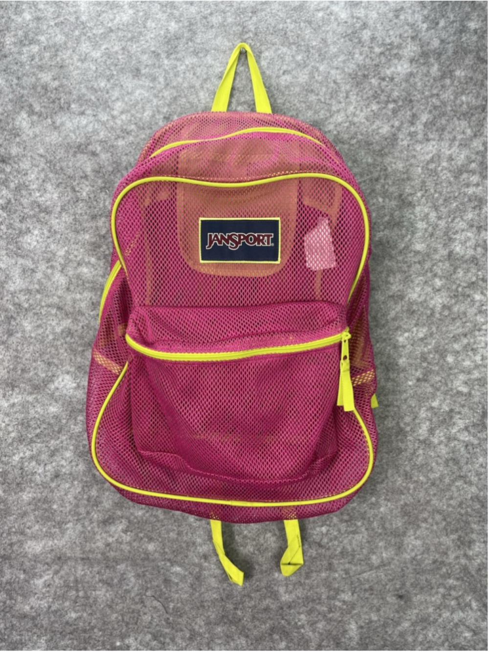 JanSport Pink Mesh Pack 17" Backpack Soft Case Lightweight School Bag JS0A2SDG